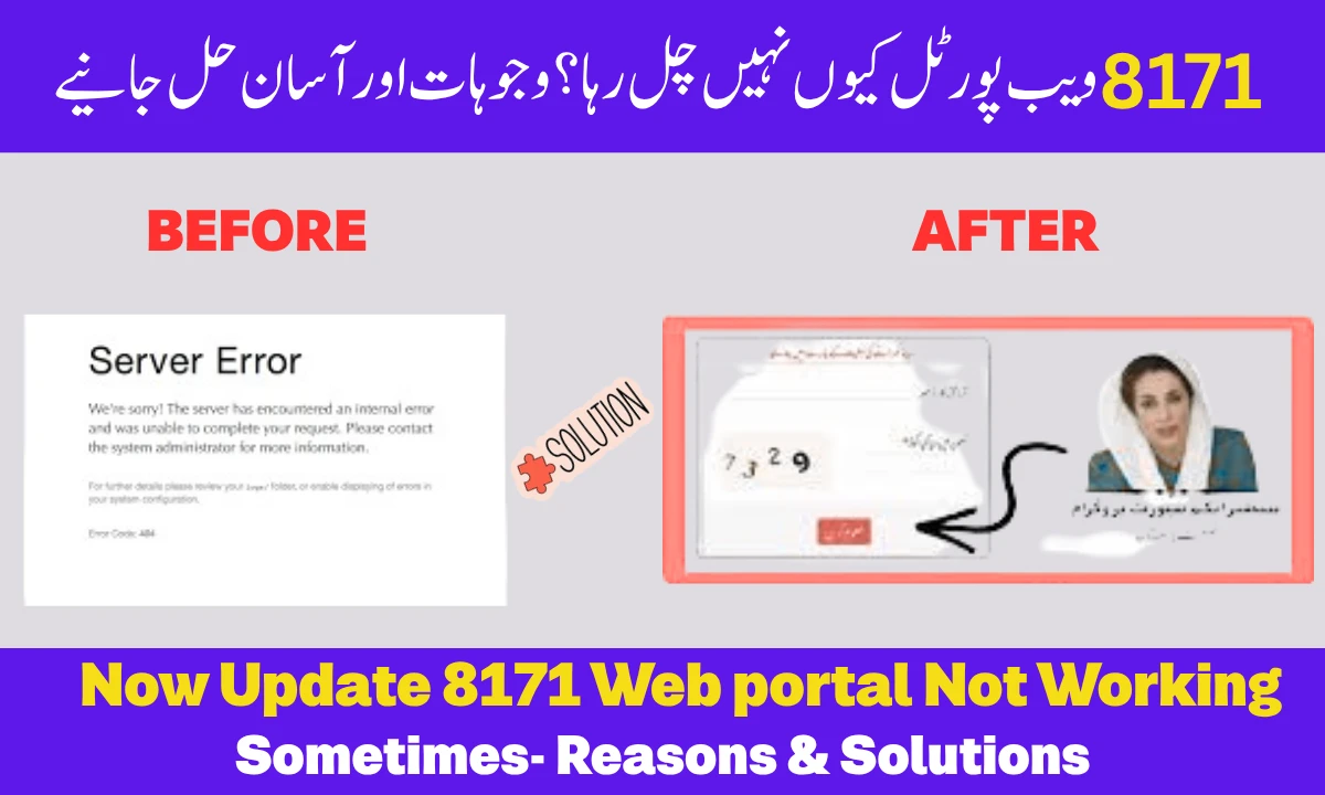New Updated 8171 Web Portal Not Working Sometime – Reasons & Solution