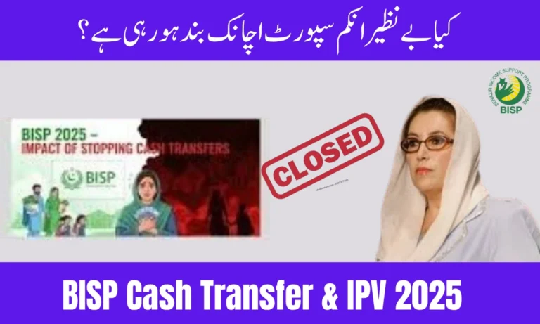 BISP Cash Transfers & IPV 2025 – Impact of Sudden Discontinuation