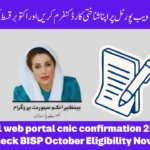8171 Web Portal CNIC Confirmation 2025 – Check BISP September Eligibility Now