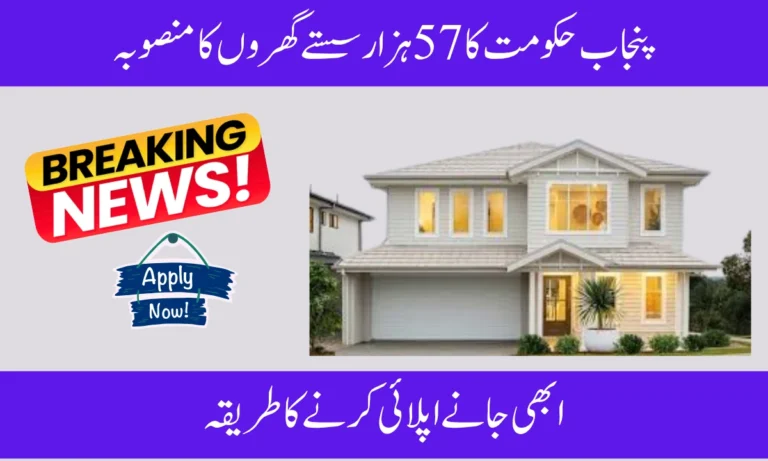 Punjab Govt Launches 57,000 Affordable Homes Project with Easy Installments