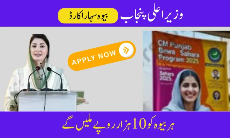 CM Punjab Bewa Sahara Card 2025 – How Widows Can Apply & Get Monthly Aid