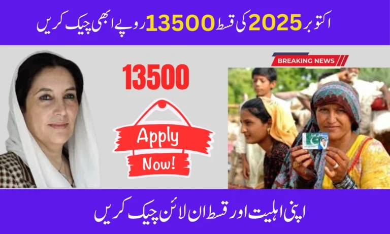 BISP 8171 New Payment October2025: Rs 13,500 Online Check & Latest Update