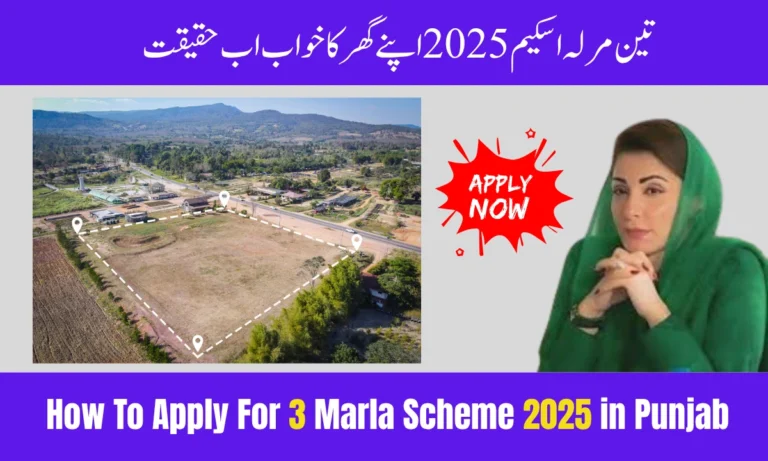 How to Apply for 3 Marla Housing Scheme 2025 in Punjab – Latest October News