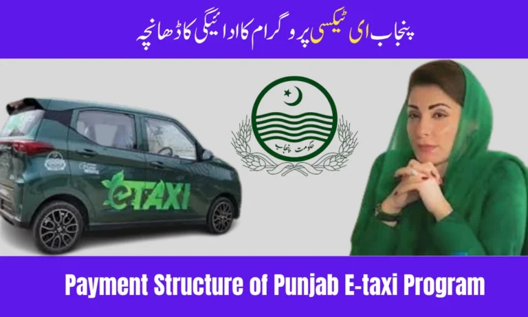 Payment Structure of Punjab E-Taxi Program – Check Now